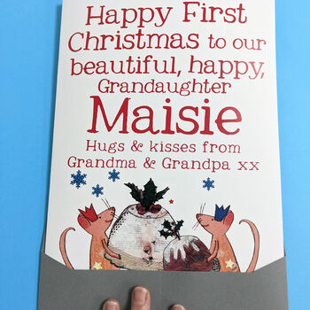 Personalised Big Christmas Card For Grandchildren, 3 of 3