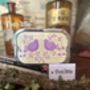 Hand Painted Rectangle Bento Box 'Garden Birds', thumbnail 7 of 7