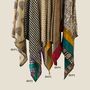 Fair Trade Recycled Sari Hair Neck Scarf Square 55cm, thumbnail 9 of 12