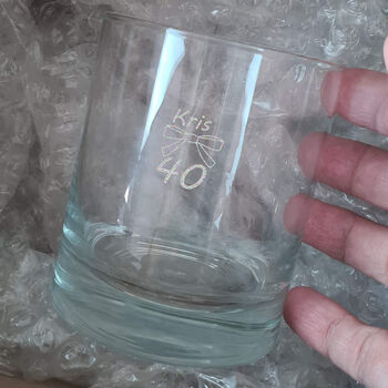 40th Birthday Whisky Glass, 3 of 7