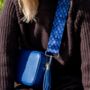 Blue Dragon Scales Bag Strap | Extra Long Crossbody Replacement Bag Strap, thumbnail 2 of 3