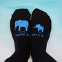 Personalised Elephant Family Socks, thumbnail 2 of 6