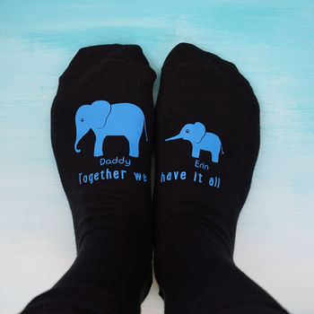 Personalised Elephant Family Socks, 2 of 6