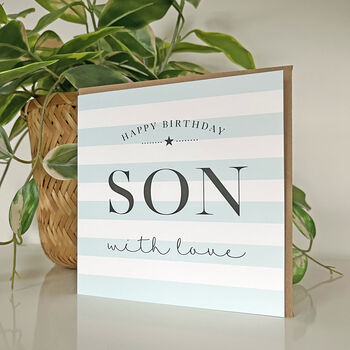 Happy Birthday Son Card, 2 of 2