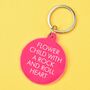 Flower Child With A Rock And Roll Heart Keytag, thumbnail 1 of 2