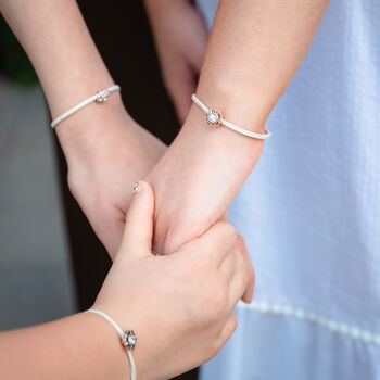 Adjustable Floral Flower Girl Proposal Bracelet With Card And Gift Wrap, 8 of 8