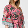 Leopard Jungle Print 100% Cotton Beach Kaftan, thumbnail 5 of 7