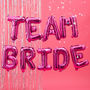 Hot Pink Team Bride Hen Party Balloon Bunting, thumbnail 1 of 3