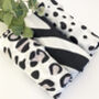 Personalised Xl Dalmatian Print Baby Gift Muslin, thumbnail 8 of 9