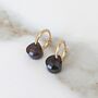 The Nugét Garnet January Birthstone Earrings, Gold, thumbnail 1 of 5