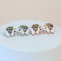 Silver Or Rose Gold Colour Elephant Stud Earrings, thumbnail 1 of 3