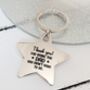 Step Parent Chunky Star Keyring, thumbnail 2 of 2