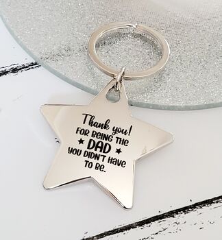 Step Parent Chunky Star Keyring, 2 of 2