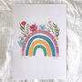 Personalised 'How Rare You Are Rainbow' Print, thumbnail 6 of 6