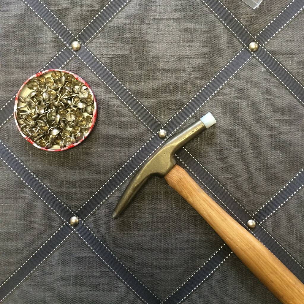 Bespoke Linen Notice Board 90x60cm By Kiki Voltaire