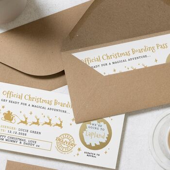 Personalised Lapland Christmas Boarding Pass Ticket, 3 of 4