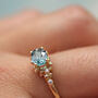 'Powerful' Montana Sapphire Diamond Ring, thumbnail 5 of 5