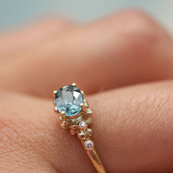 'Powerful' Montana Sapphire Diamond Ring, 5 of 5