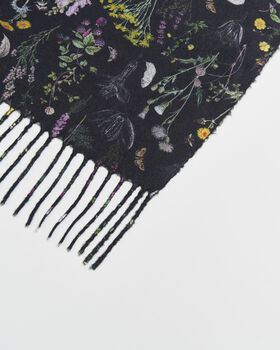 Wilderness Black Tassel Scarf, 5 of 6