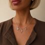 Build Your Own Personalised Silver Three Charm Necklace, thumbnail 1 of 7