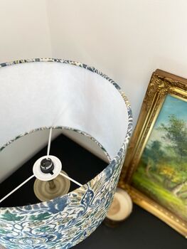Little Chintz Green Blue Lampshade Three Sizes, 3 of 3