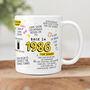 'Back In 1986' 40th Birthday Mug, thumbnail 3 of 7
