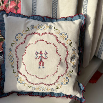 Cross Stitch Cushion Boy, 3 of 5