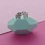 Fun Cow Stud Earrings, thumbnail 1 of 2
