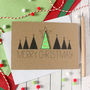 Personalised Merry Christmas Card With Christmas Tree, thumbnail 2 of 6