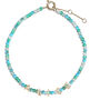 Personalised Beaded Necklace With Solid 9k Gold Initials, thumbnail 2 of 5