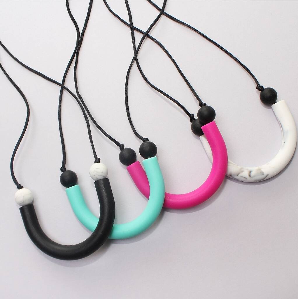 Silicone Teething Necklace By Pops And Dudes | notonthehighstreet.com