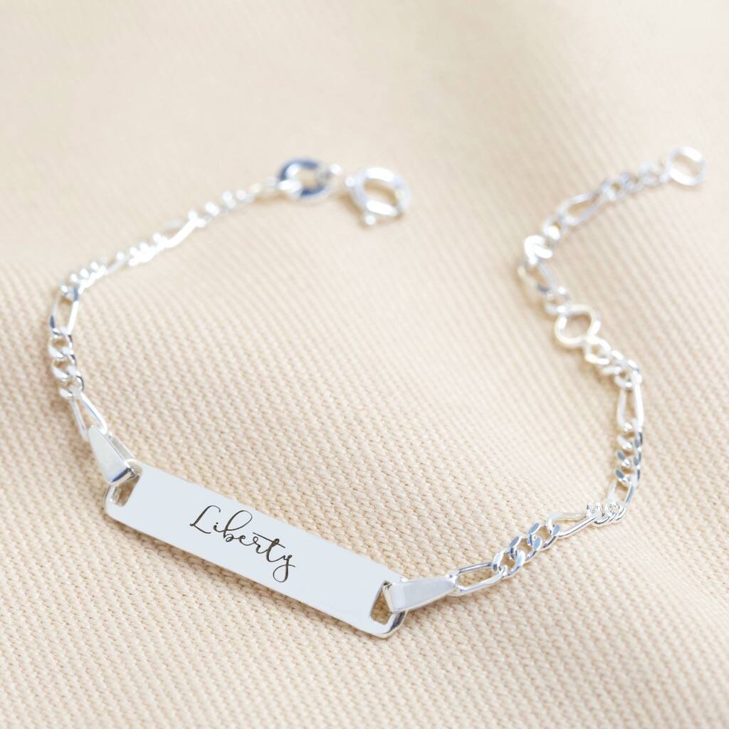 Personalised Sterling Silver Identity Bracelet By Lisa Angel