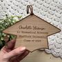 Personalised Wooden Graduation Cap Sign Gift, thumbnail 8 of 9