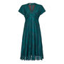 Lace Tea Dress In Deep Emerald, thumbnail 2 of 4