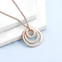 Personalised Rings Of Love Necklace, thumbnail 3 of 10