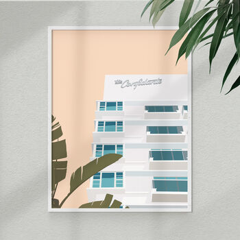 Miami Beach Art Deco Hotel Art Print, 2 of 5