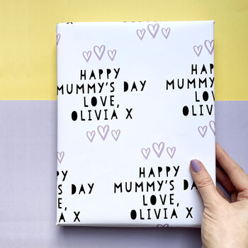 Personalised Happy Mother's Day Wrapping Paper, 2 of 2