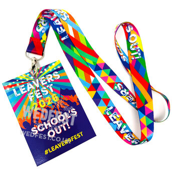 Leavers Fest 2026 Lanyards Class Of 2026 End Of School Party Vip Lanyards, 2 of 7