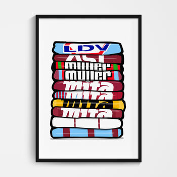 Football Shirt Stack Poster, 2 of 12