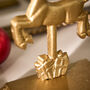 Santa's Sleigh Set Of Four Stocking Holders, thumbnail 4 of 6