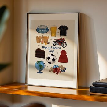 Personalised Dad's Favourite Things Print, 2 of 9