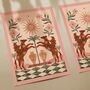 ‘Rise Be Wild’ Celestial Horse Floral Art Print Western Rodeo Cowgirl Sun Poster, thumbnail 2 of 3