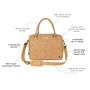Personalised Cork Leather Oxford Zip Up Satchel, thumbnail 3 of 9