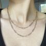 Sterling Silver Paperclip Chain Necklace, thumbnail 1 of 6