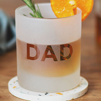 Personalised Frosted Glass For Dad, 2 of 6
