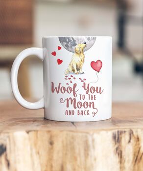 Dog Breed To The Moon Ceramic Mug, 5 of 11