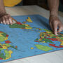 Map Of The World Wooden Jigsaw Puzzle, thumbnail 3 of 9