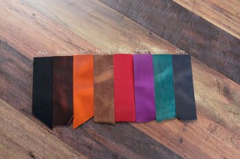 Personalised Italian Leather Keyring, 6 of 6