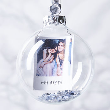 Sequin Personalised Photo Bauble, 5 of 6
