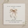 Personalised Pottery 9th Anniversary Card Husband/Wife, thumbnail 1 of 2